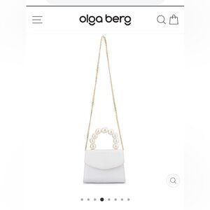 EUC Olga Berg White Handbag